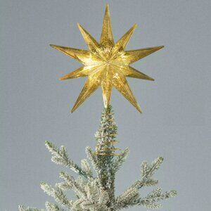 Bright Star Light-Up Tree Topper - Gold